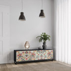 ORGANIC FOLKLORE TV-Lowboard mit 3 Türen in Schwarz