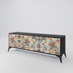 ORGANIC FOLKLORE TV-Lowboard mit 3 Türen in Schwarz