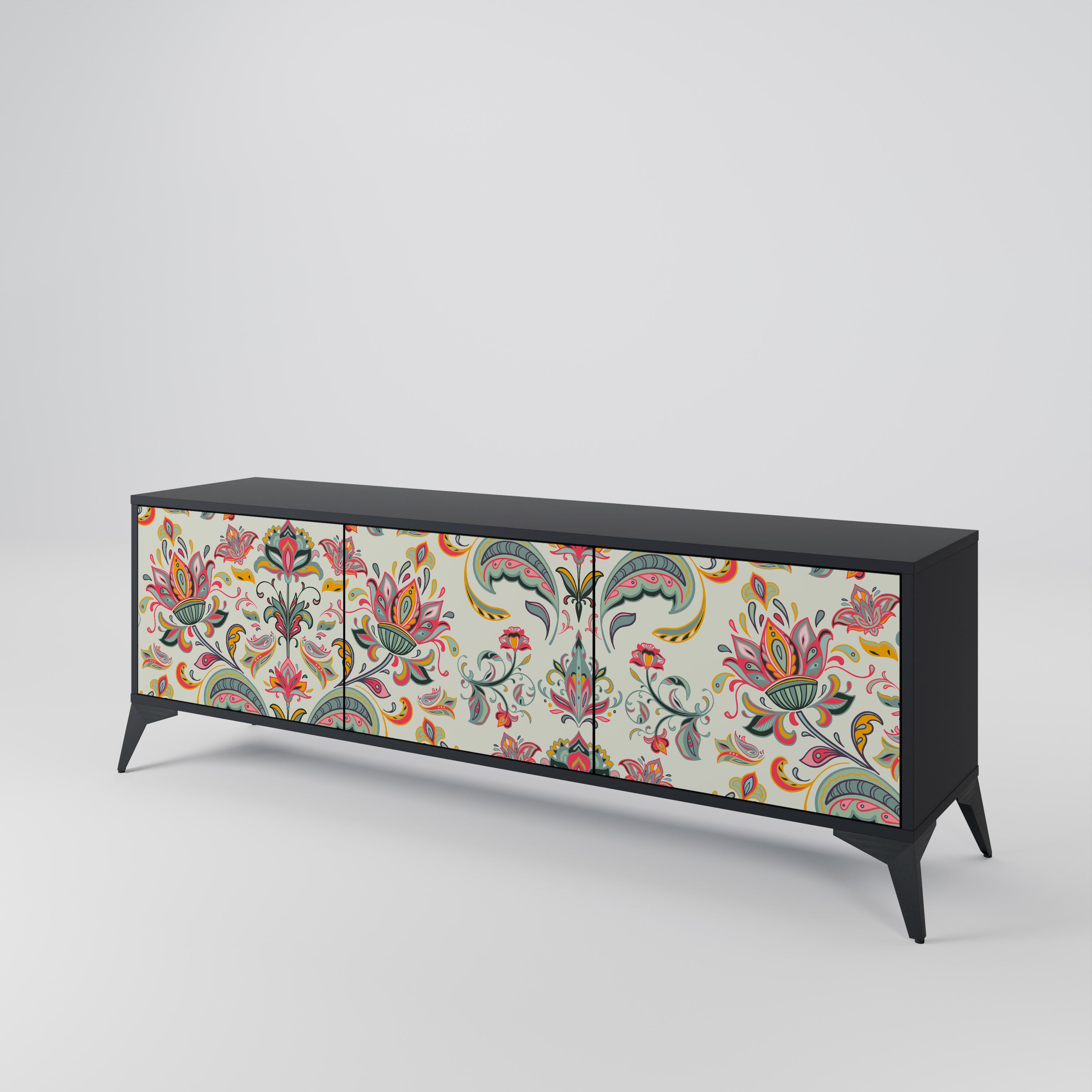 ORGANIC FOLKLORE 3-Door TV Cabinet