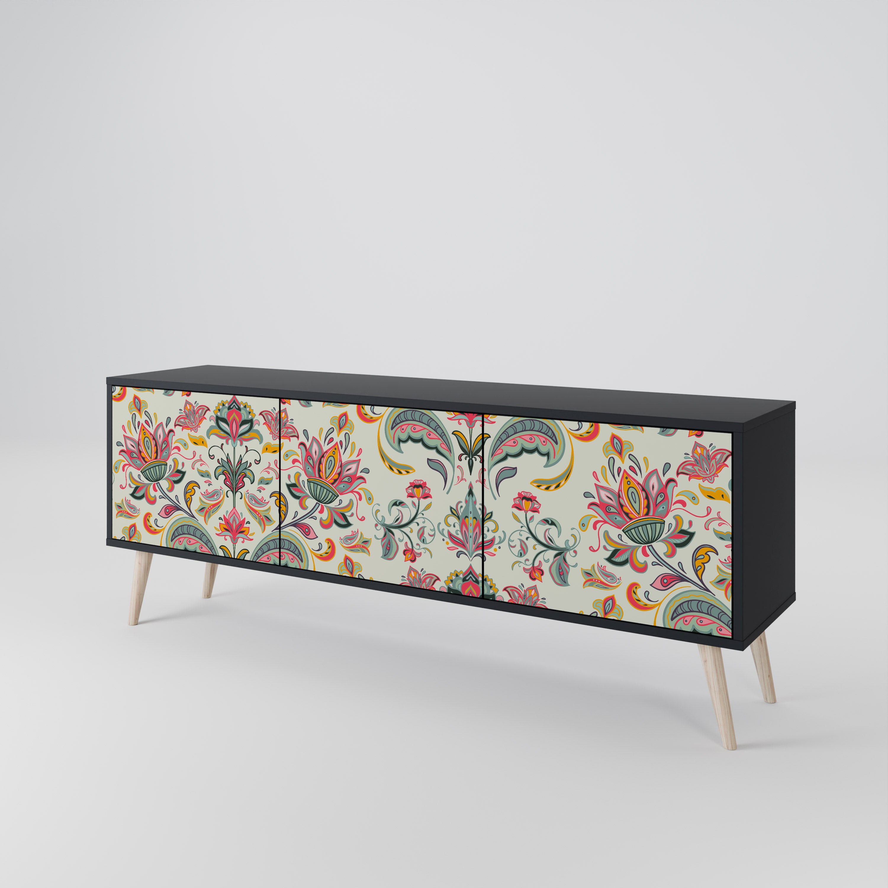 ORGANIC FOLKLORE 3-Door TV Cabinet