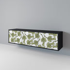 SEEDLING SONGBIRD TV-Lowboard mit 3 Türen in Schwarz