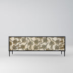 ALMONDINE SONGBIRD TV-Lowboard mit 3 Türen in Schwarz