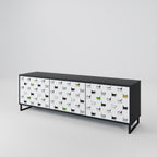 CATS COMPILATION TV-Lowboard mit 3 Türen in Schwarz