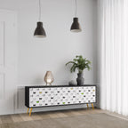 CATS COMPILATION TV-Lowboard mit 3 Türen in Schwarz