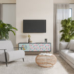 COLORFUL ALPACAS TV-Lowboard mit 3 Türen in Schwarz