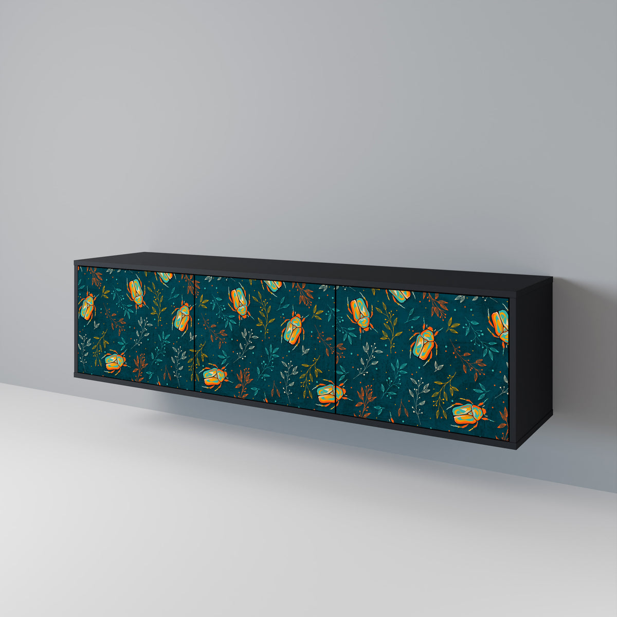AUTUMN INSECTS 3-Door TV Cabinet