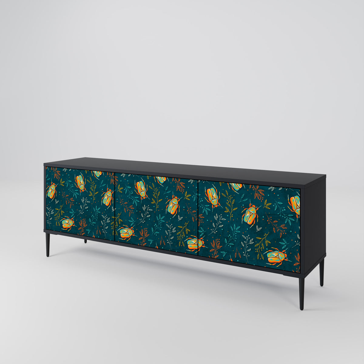 AUTUMN INSECTS 3-Door TV Cabinet