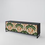 DANCING PREDATORS TV-Lowboard mit 3 Türen in Schwarz