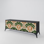 DANCING PREDATORS TV-Lowboard mit 3 Türen in Schwarz