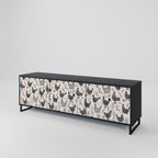 HAPPY HENS TV-Lowboard mit 3 Türen in Schwarz