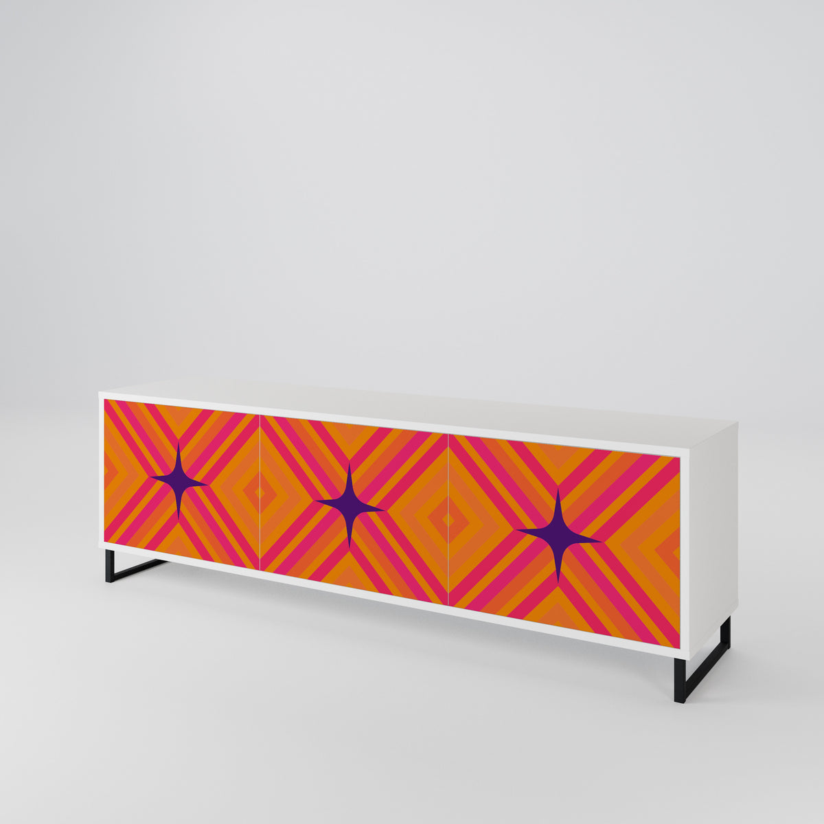 GEOMETRIC BRILLIANCE 3-türiges TV-Lowboard