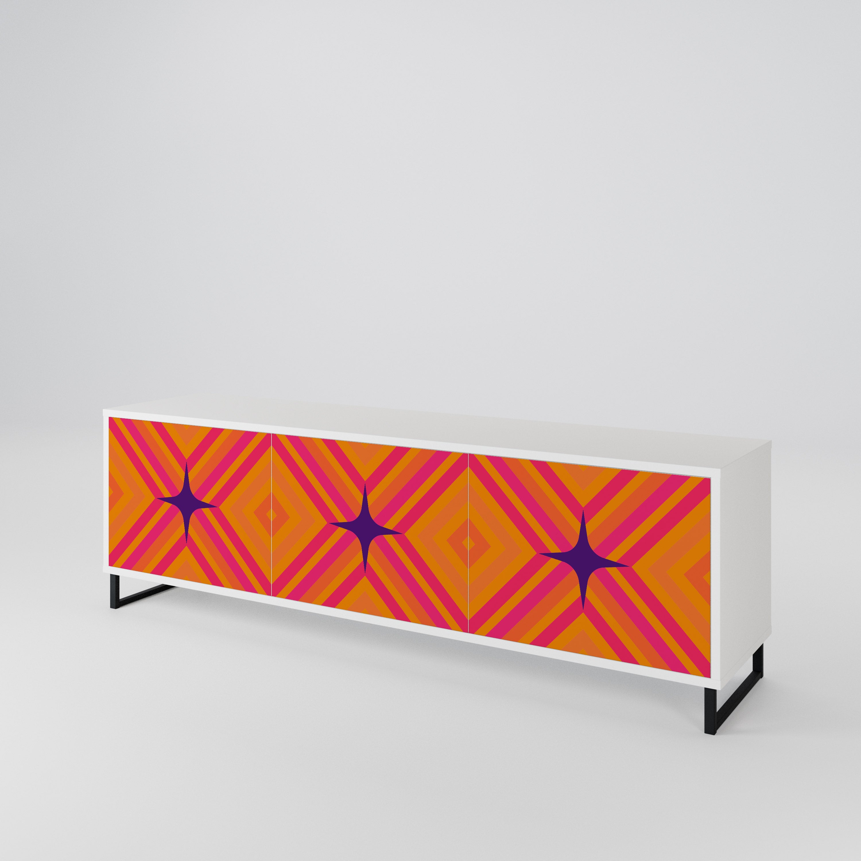 GEOMETRIC BRILLIANCE 3-türiges TV-Lowboard