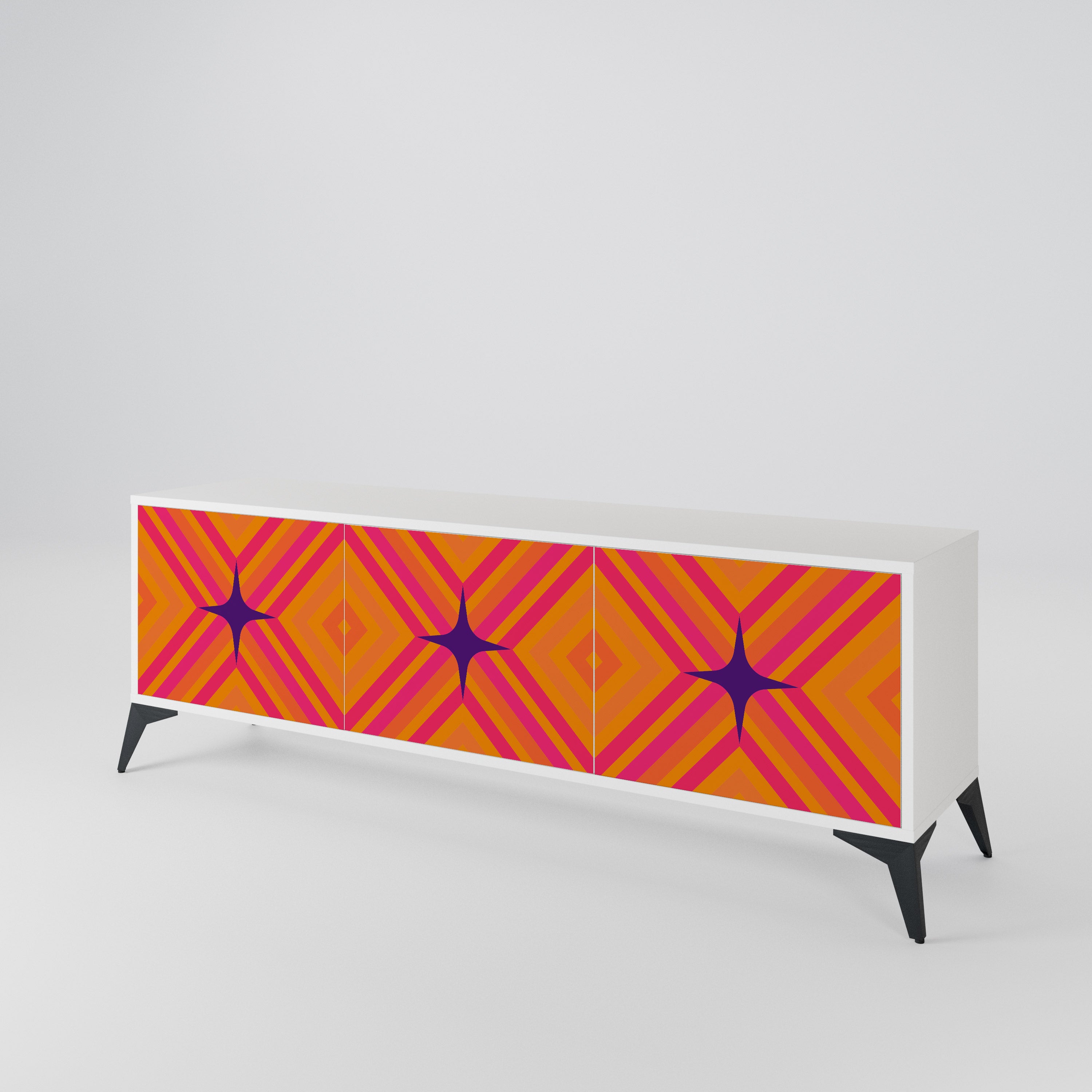GEOMETRIC BRILLIANCE 3-türiges TV-Lowboard