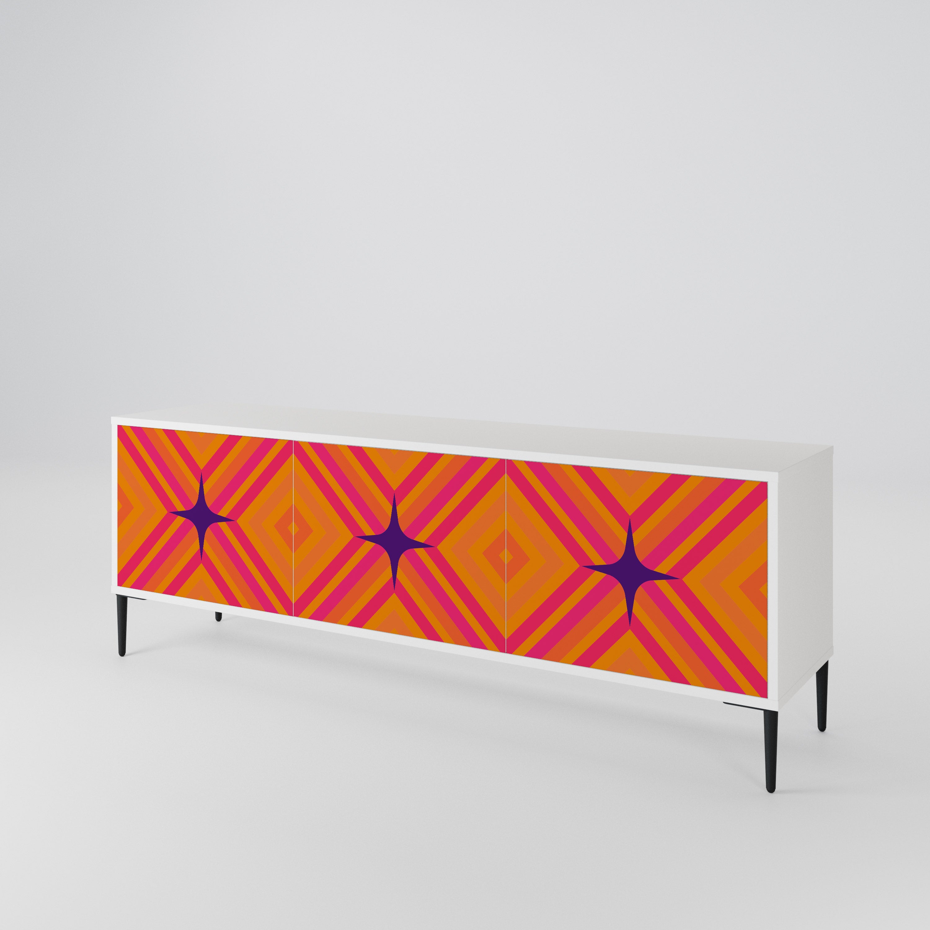 GEOMETRIC BRILLIANCE 3-türiges TV-Lowboard