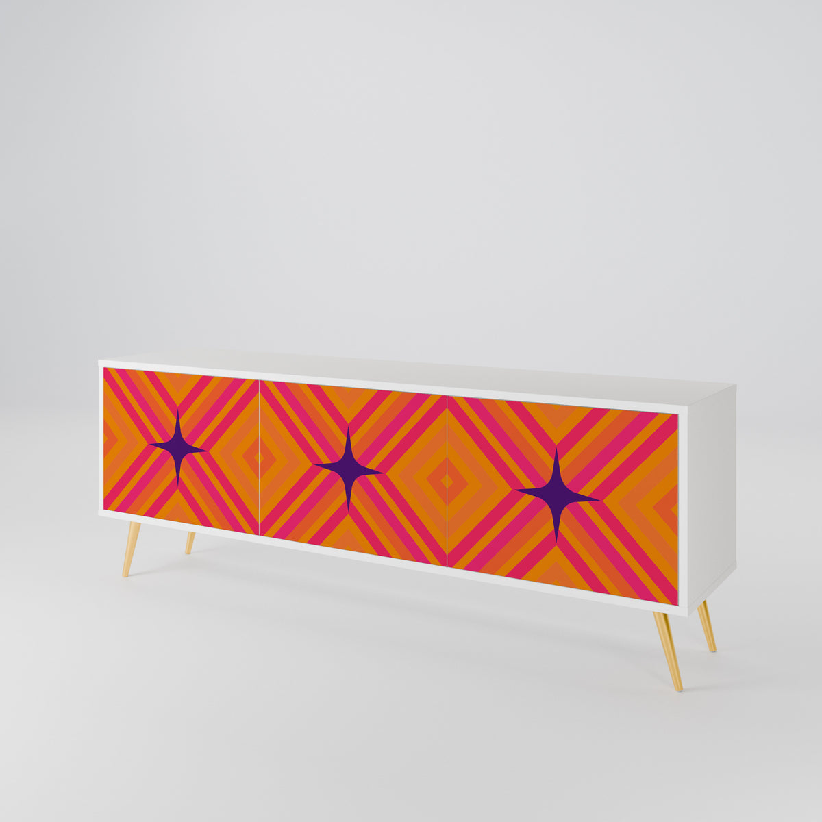 GEOMETRIC BRILLIANCE 3-türiges TV-Lowboard