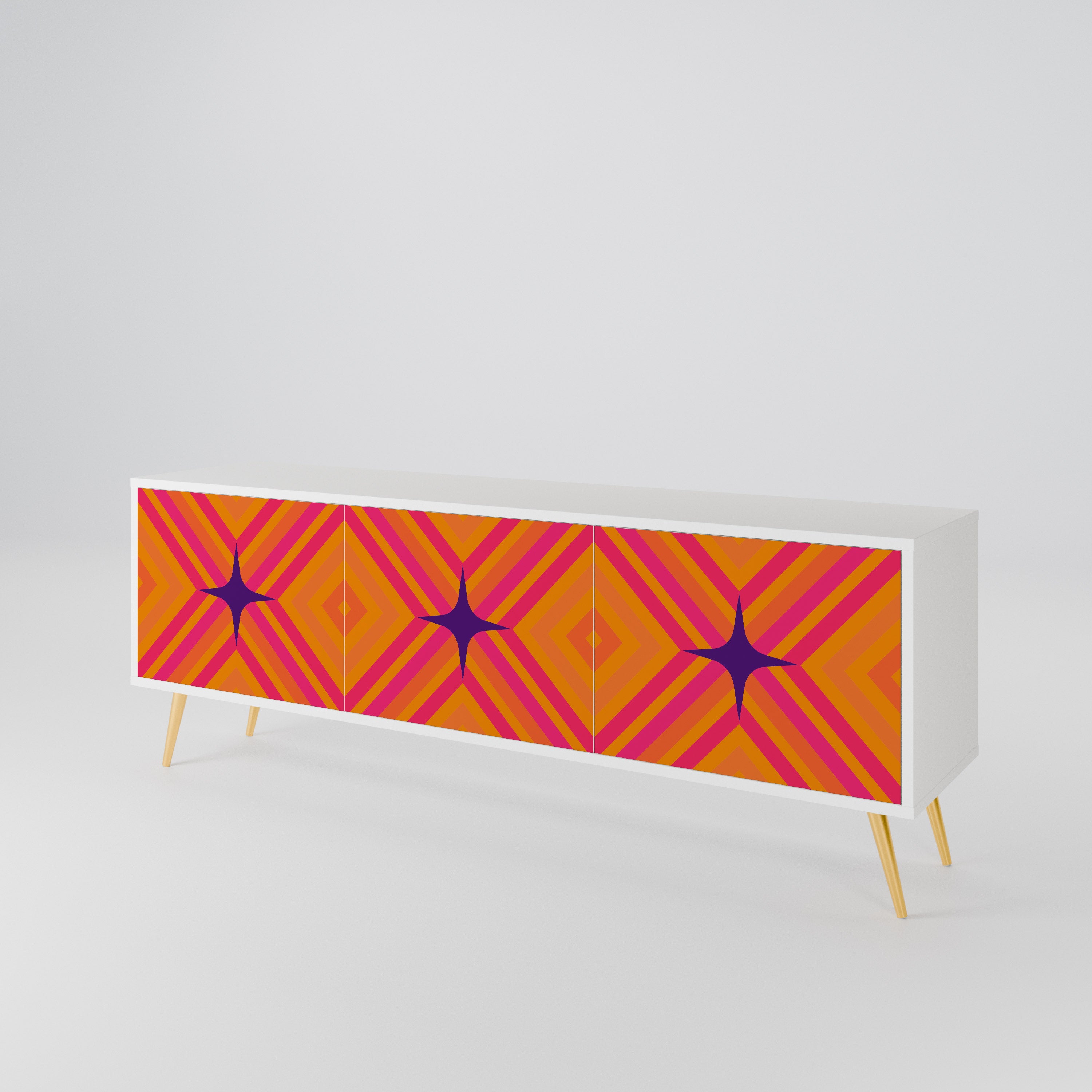 GEOMETRIC BRILLIANCE 3-türiges TV-Lowboard