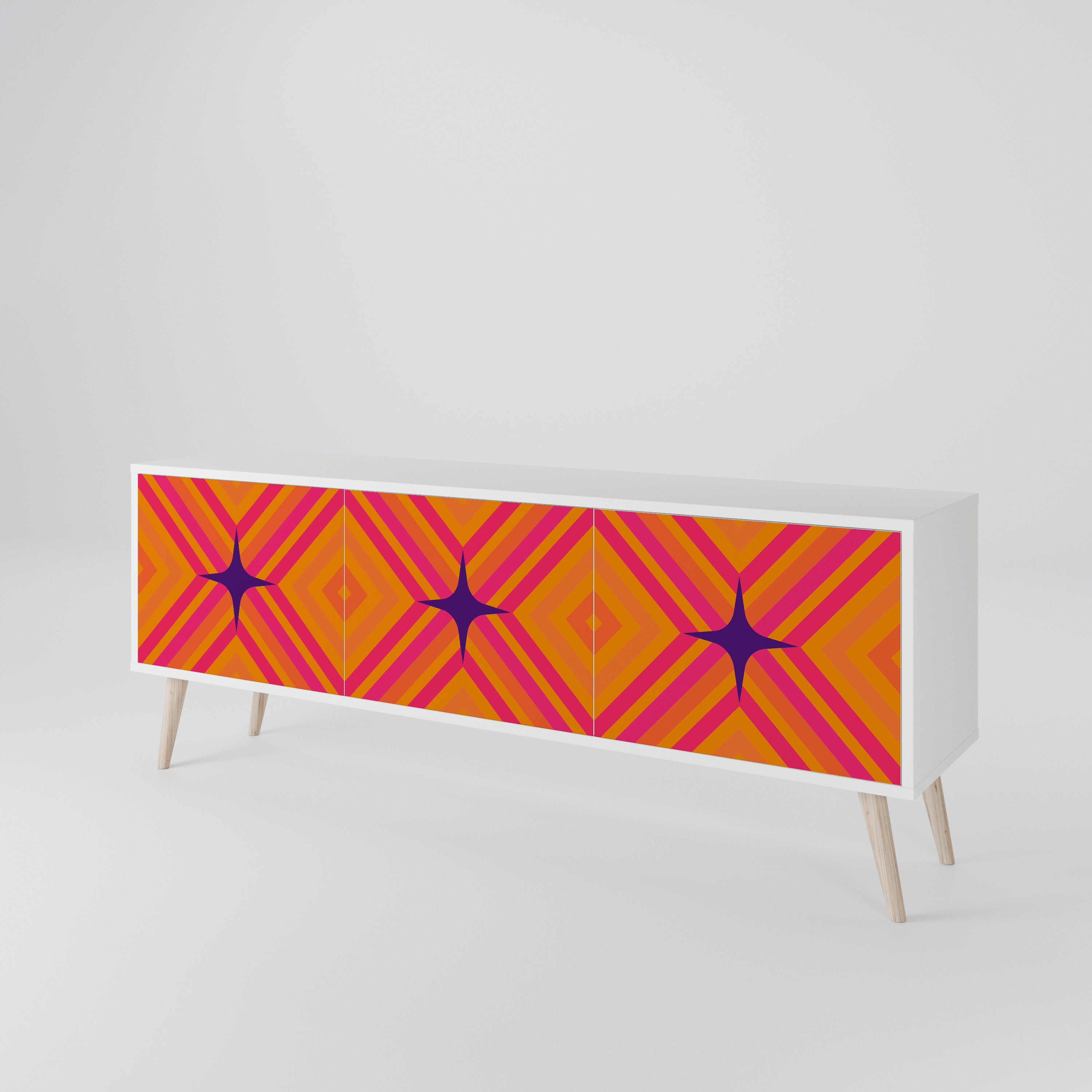 GEOMETRIC BRILLIANCE 3-türiges TV-Lowboard