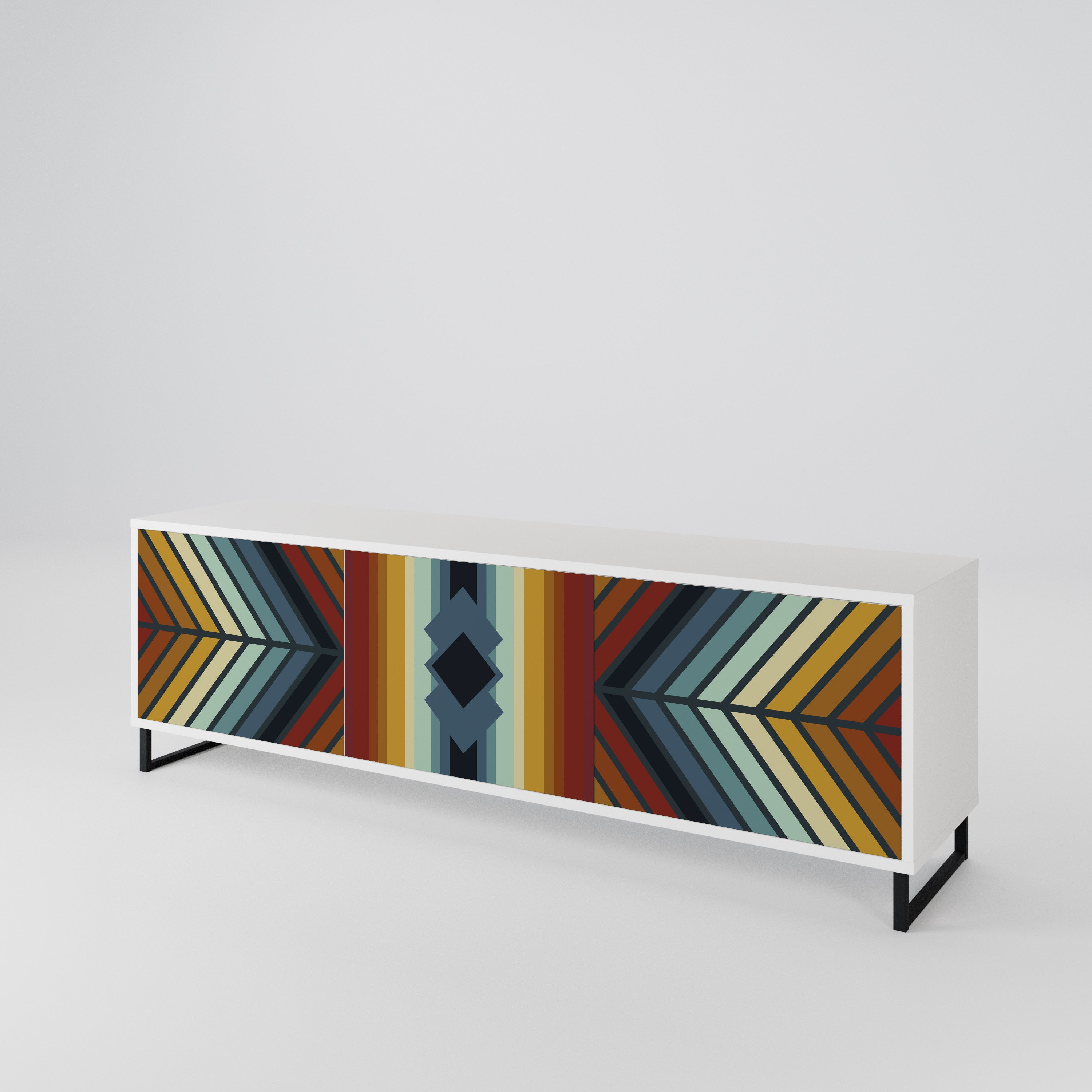 INDIGENOUS ZIGZAG 3-türiges TV-Lowboard
