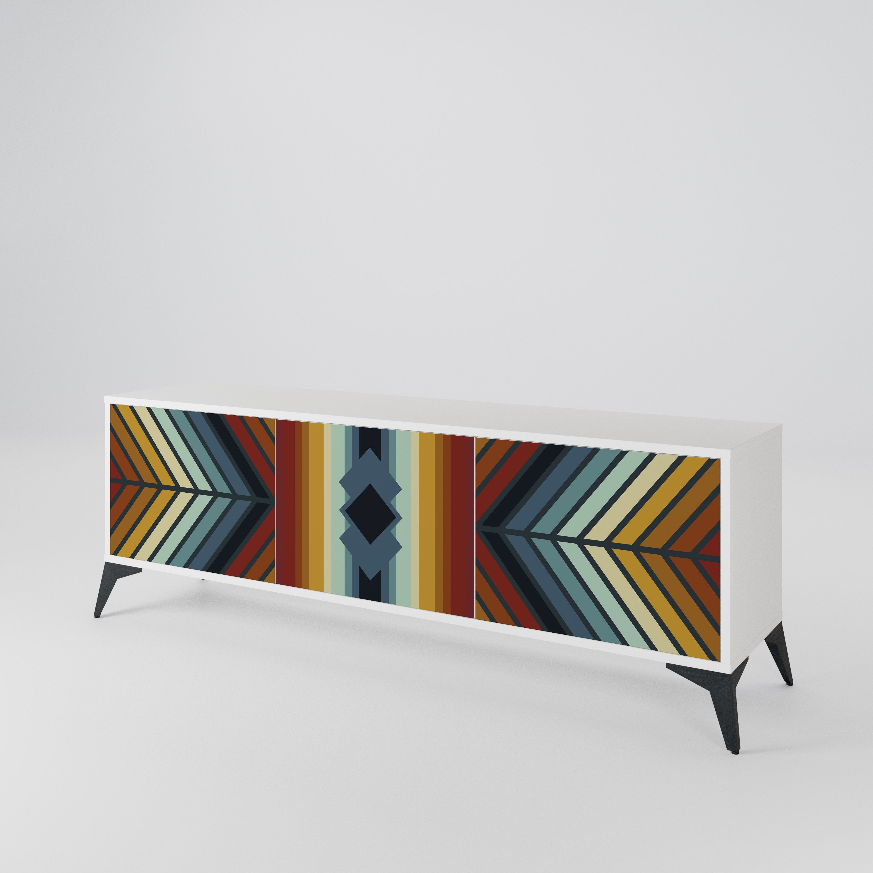 INDIGENOUS ZIGZAG 3-türiges TV-Lowboard