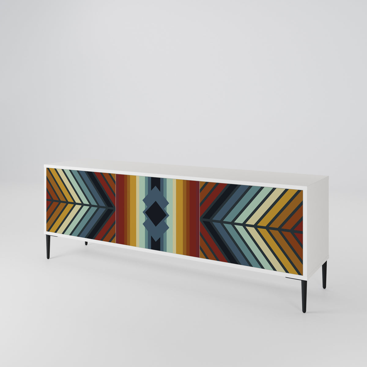 INDIGENOUS ZIGZAG 3-türiges TV-Lowboard