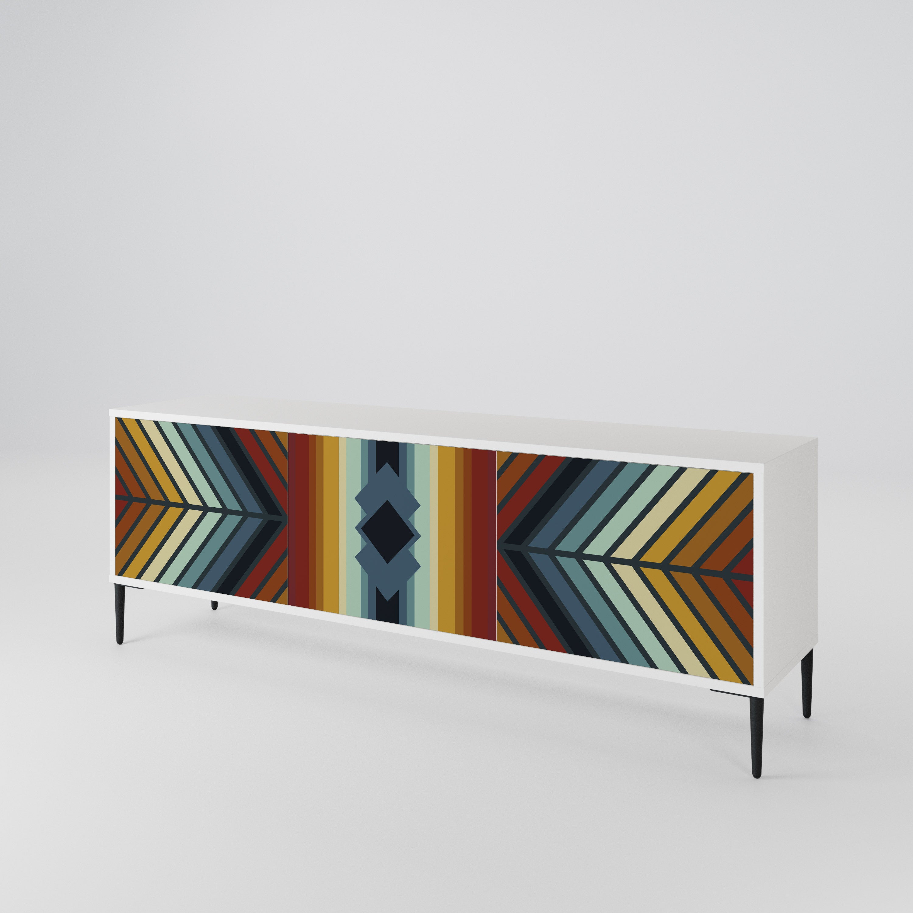 INDIGENOUS ZIGZAG 3-türiges TV-Lowboard