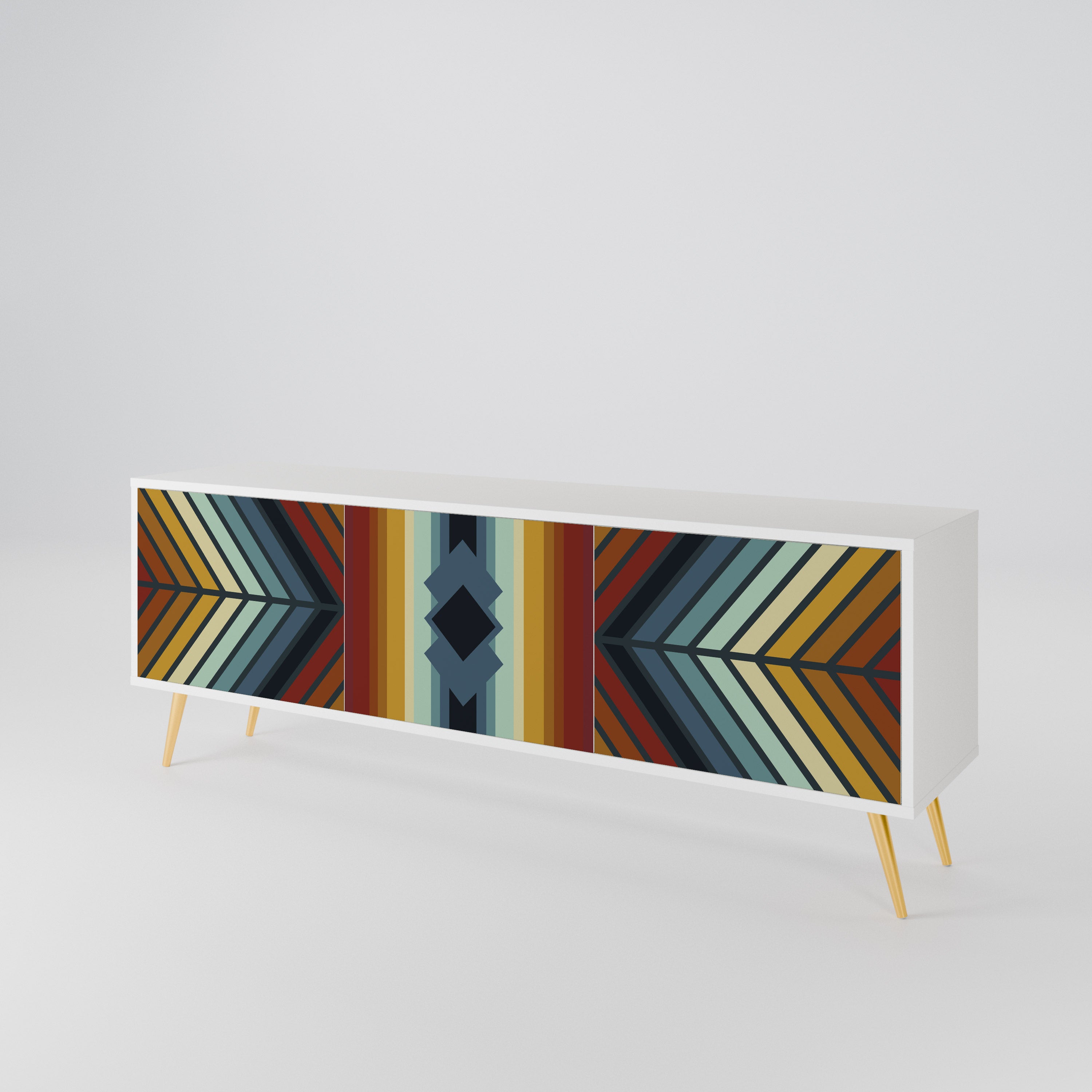 INDIGENOUS ZIGZAG 3-türiges TV-Lowboard