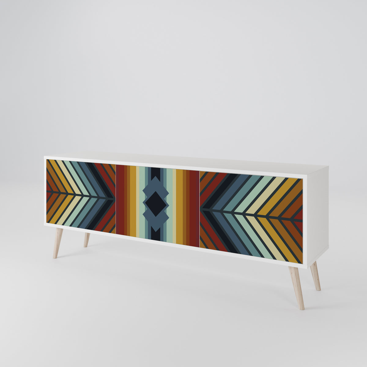 INDIGENOUS ZIGZAG 3-türiges TV-Lowboard