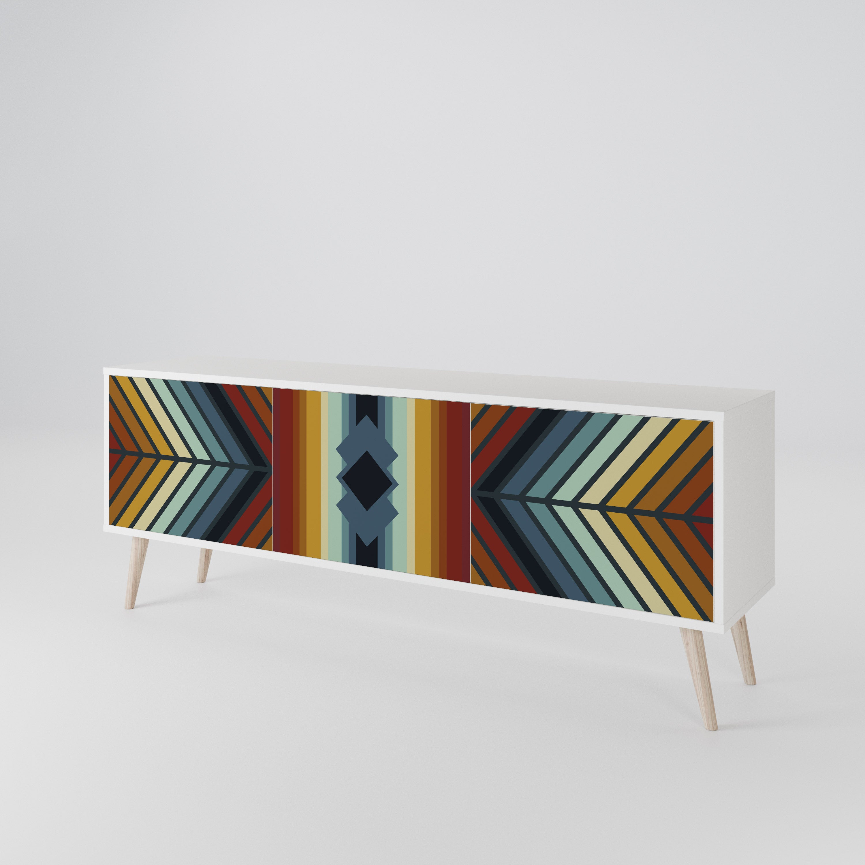 INDIGENOUS ZIGZAG 3-türiges TV-Lowboard