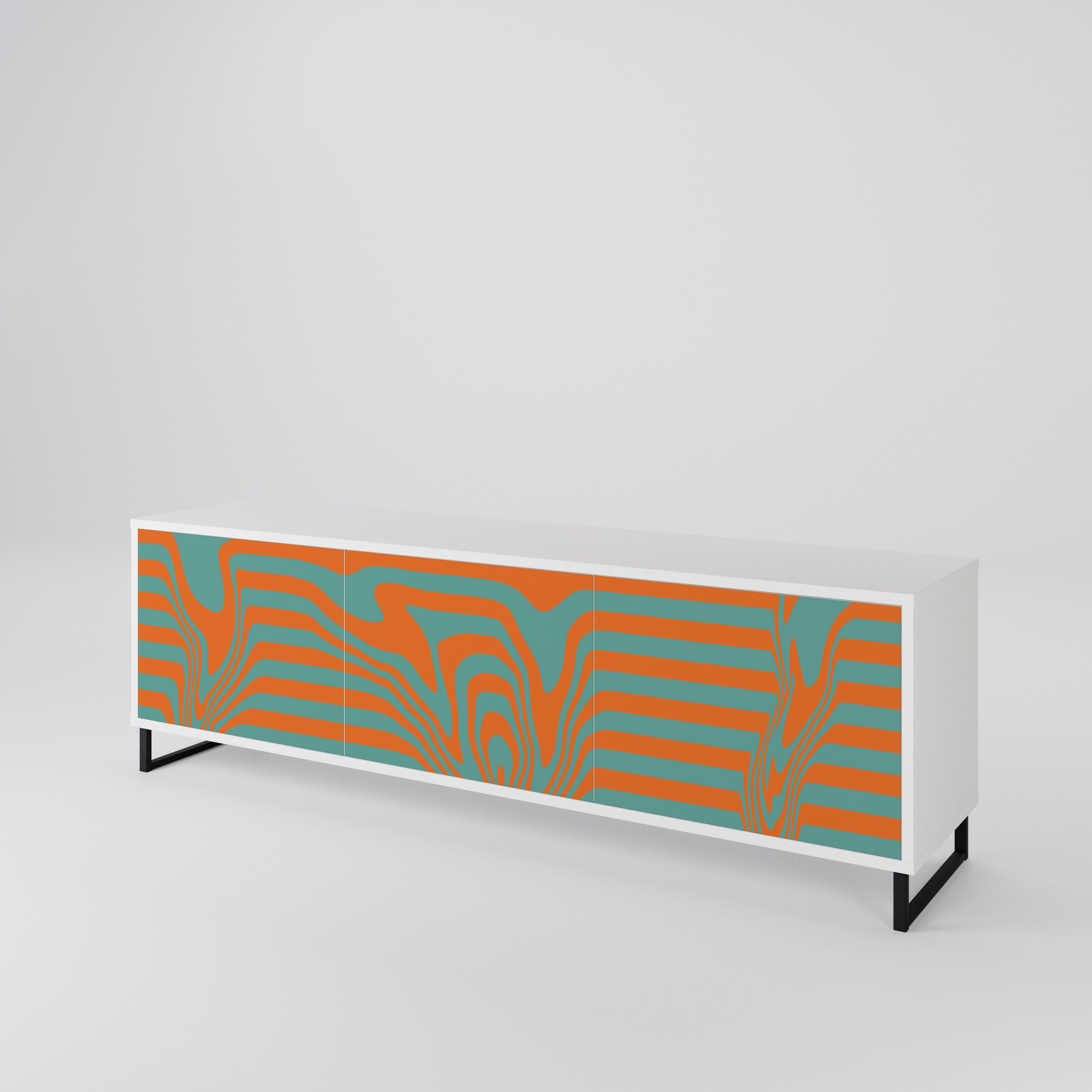 LINE COLLAPSE 3-türiges TV-Lowboard