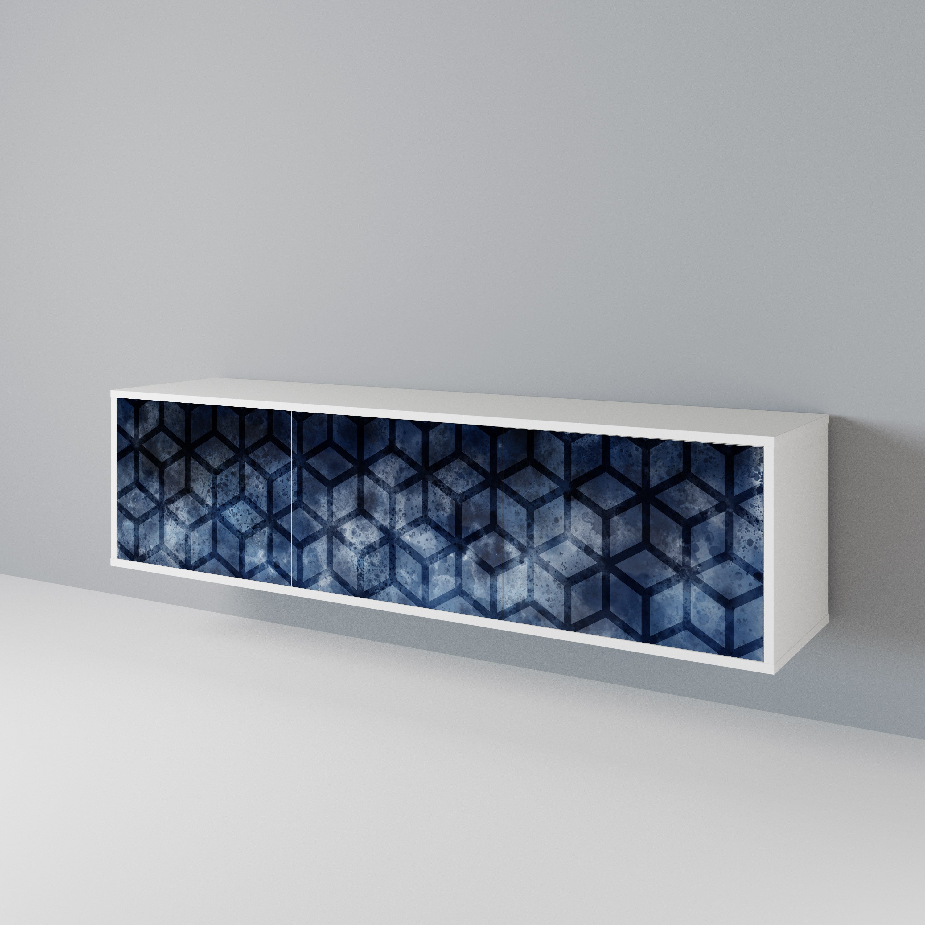 CUBIC MIST 3-Door TV Cabinet