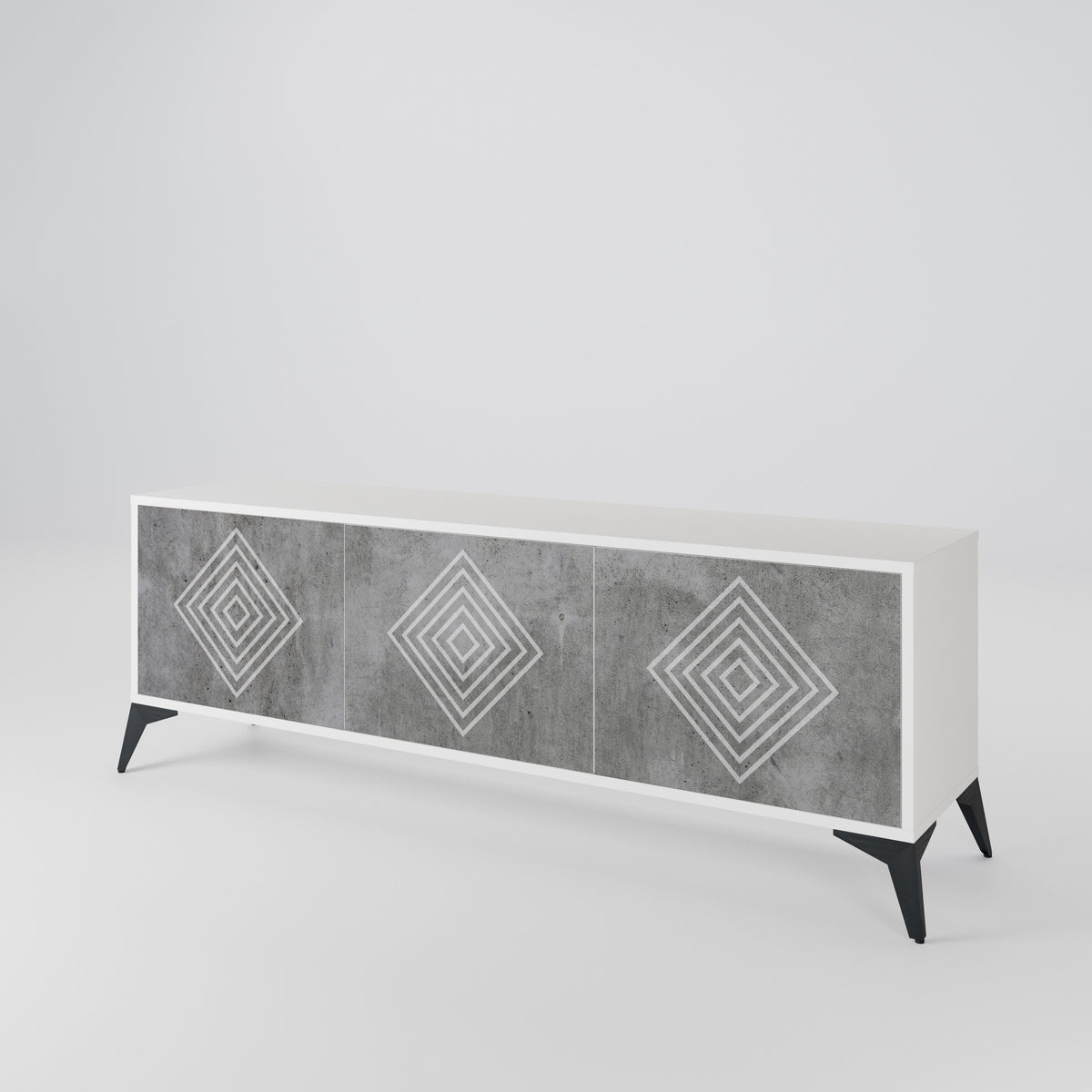 POLYGONAL ARTISTRY 3-türiges TV-Lowboard