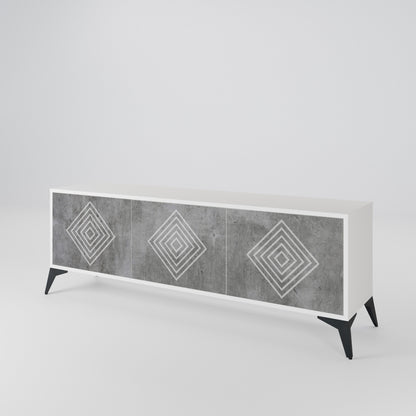 POLYGONAL ARTISTRY 3-türiges TV-Lowboard