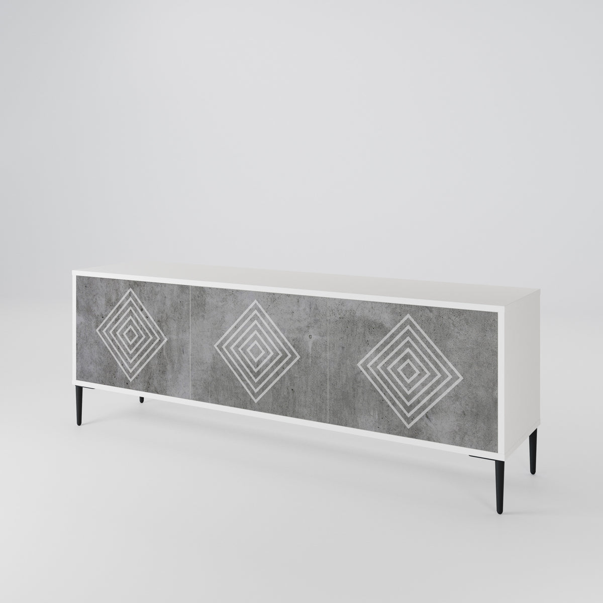 POLYGONAL ARTISTRY 3-türiges TV-Lowboard