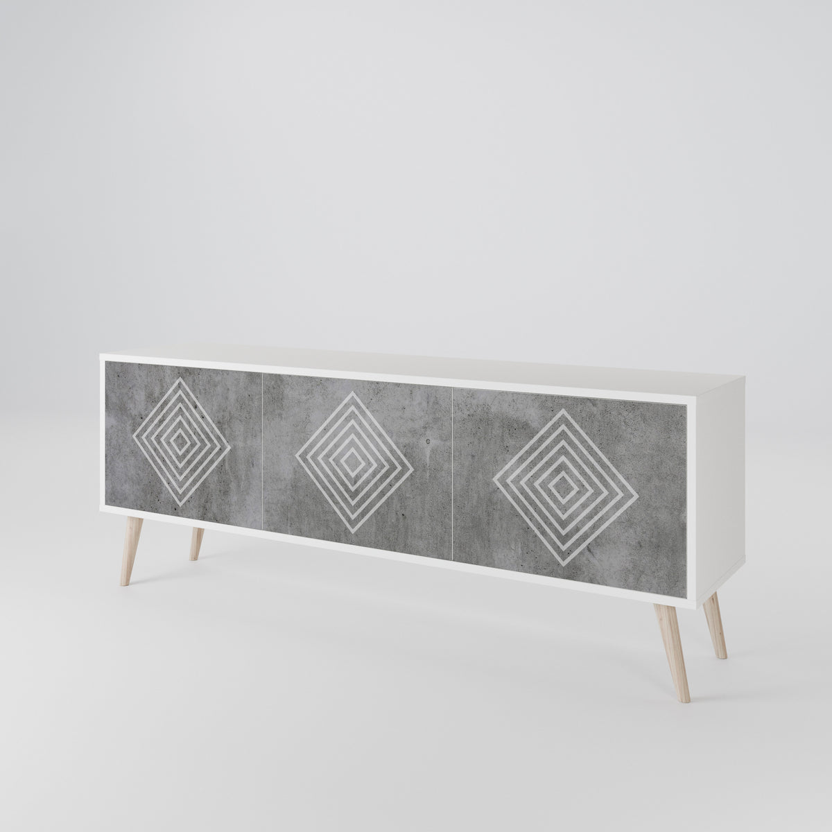 POLYGONAL ARTISTRY 3-türiges TV-Lowboard