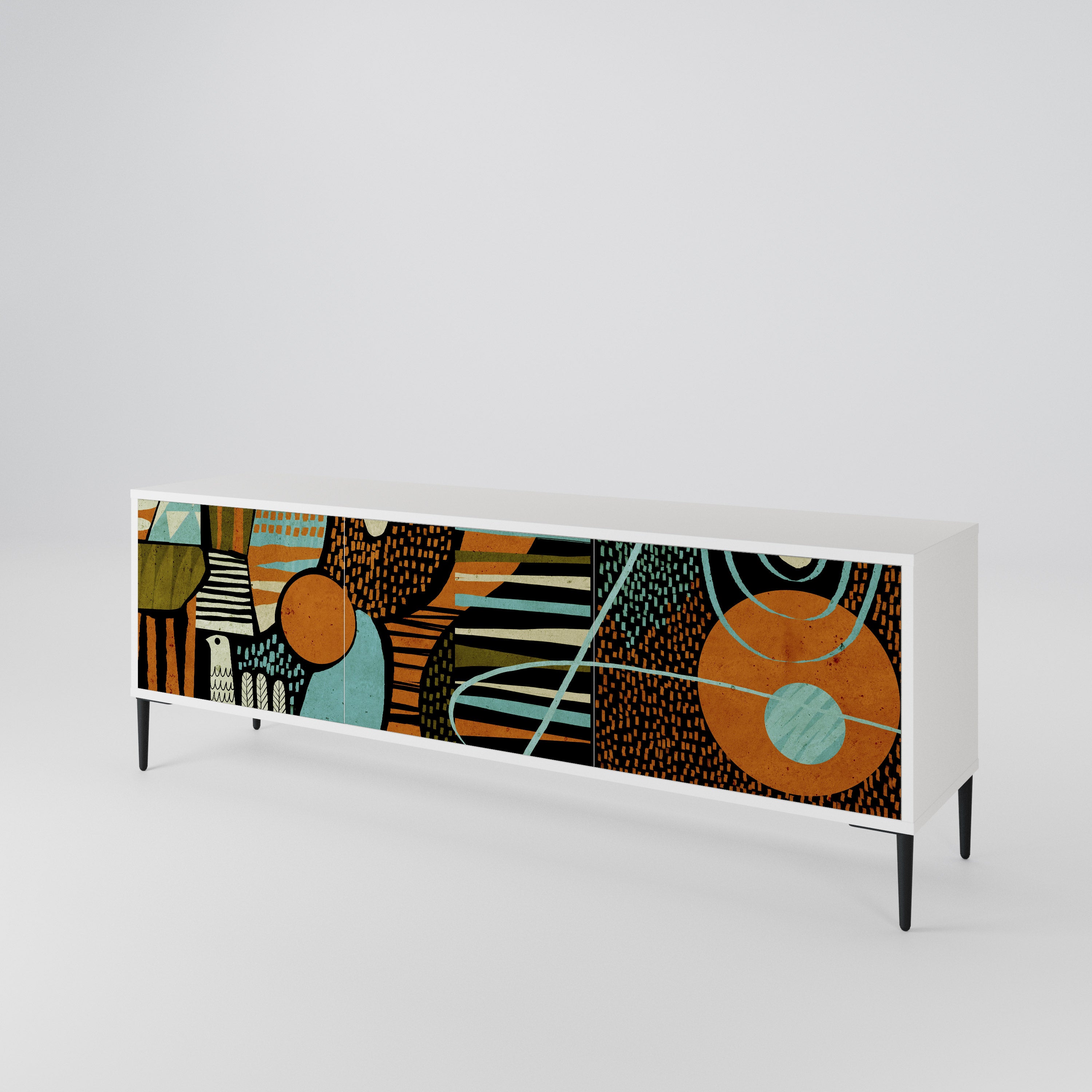 GEODE GLIMMER 3-Door TV Cabinet