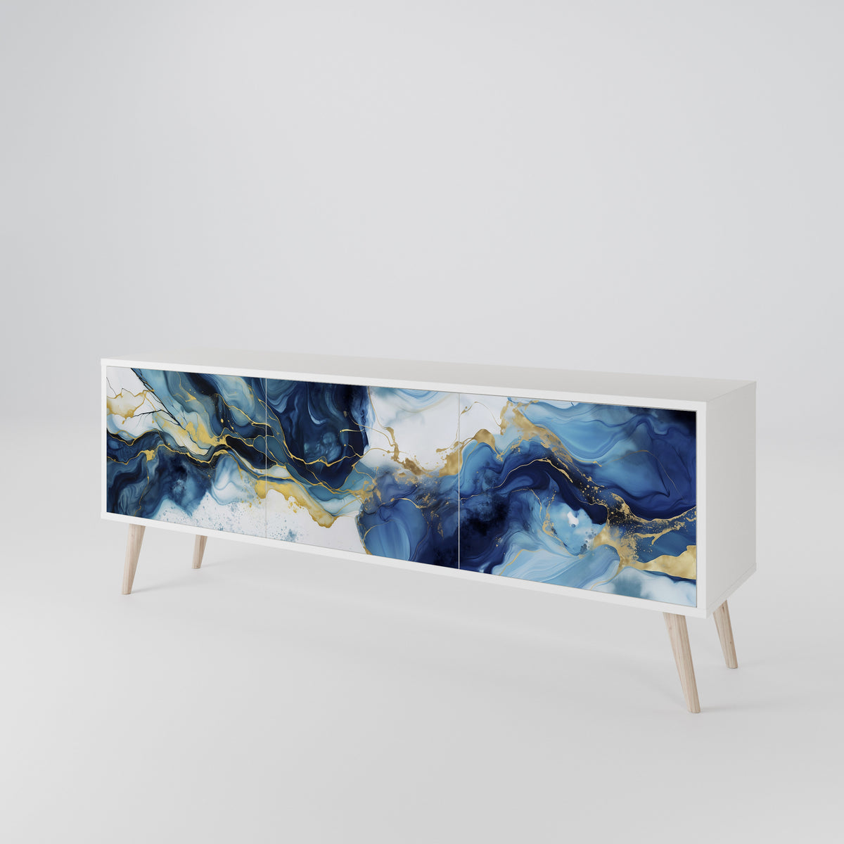 INKY MARBLE 3-türiges TV-Lowboard