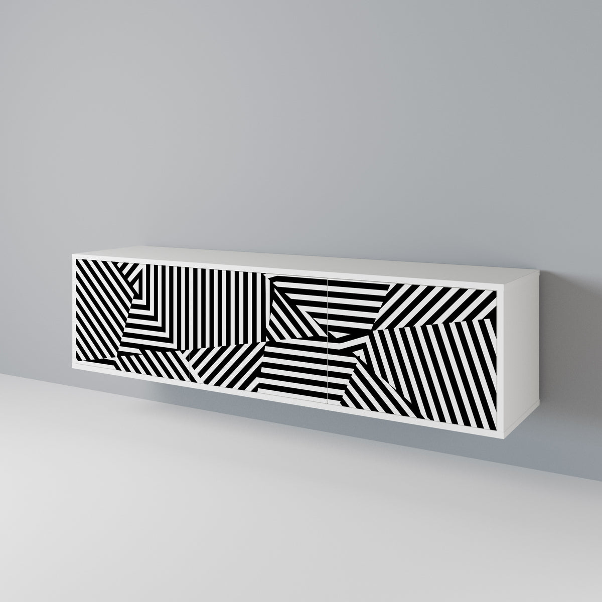 ILLUSIONARY LATTICE 3-türiges TV-Lowboard