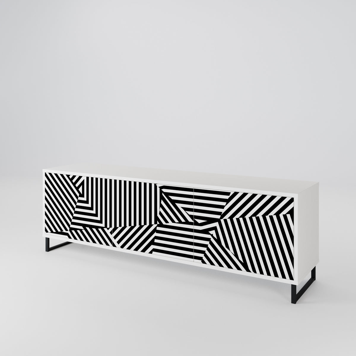 ILLUSIONARY LATTICE 3-türiges TV-Lowboard