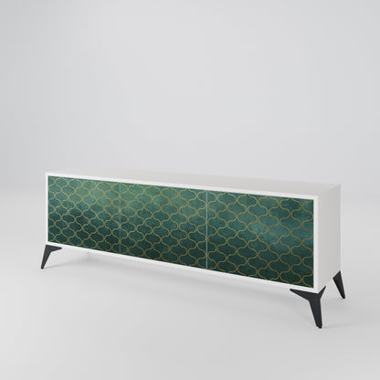 TESSELATED GREENERY 3-türiges TV-Lowboard