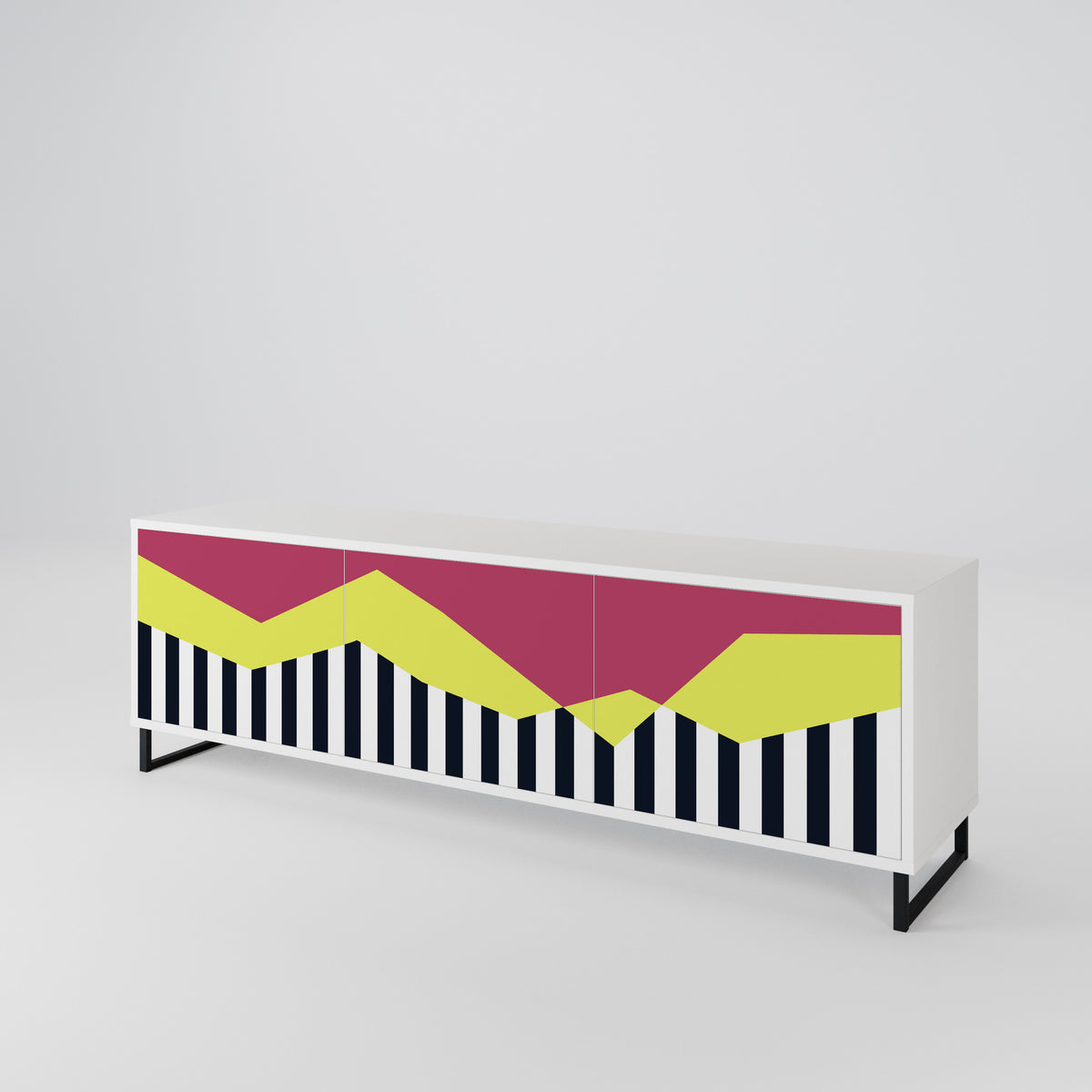 PIANO FANTASY 3-türiges TV-Lowboard