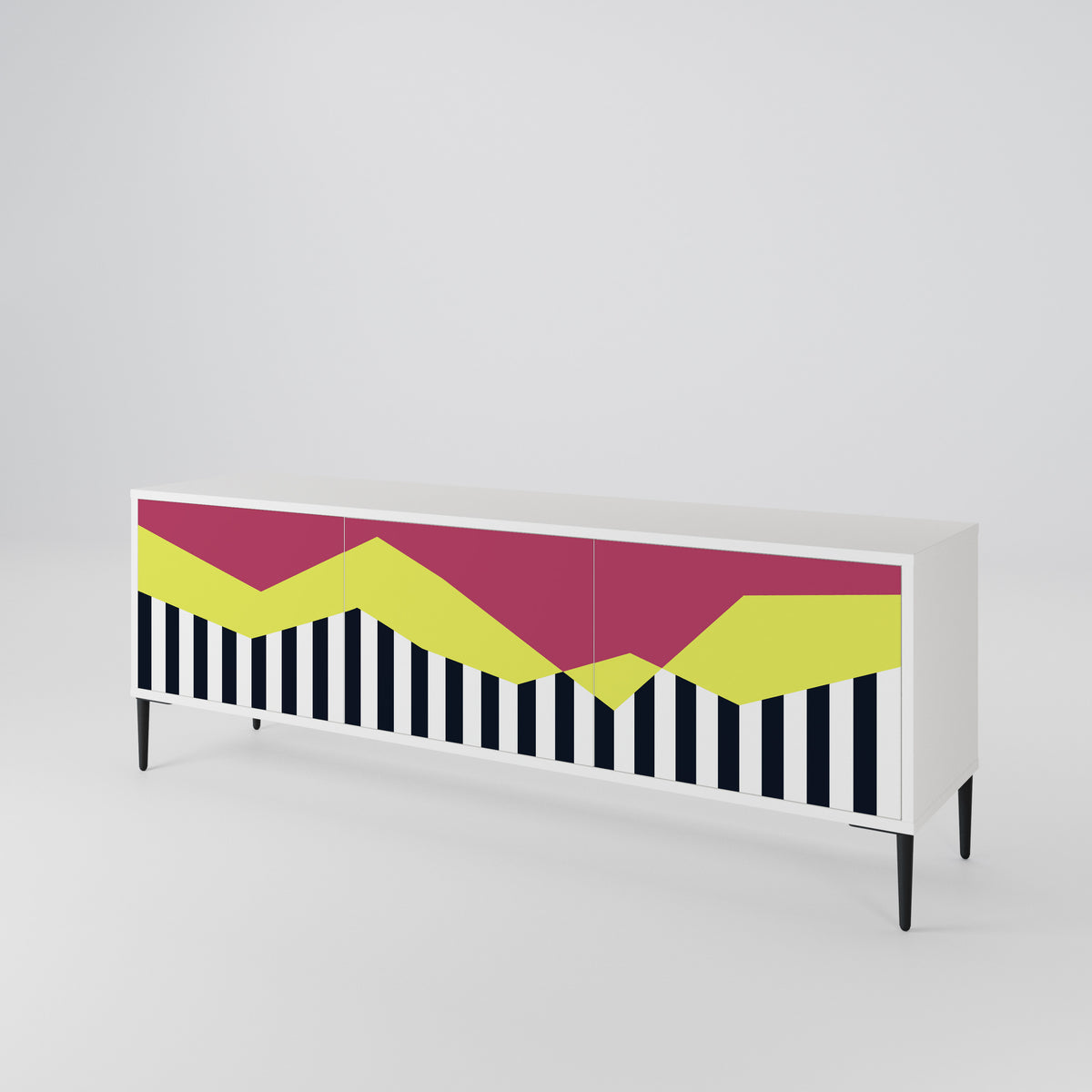 PIANO FANTASY 3-türiges TV-Lowboard