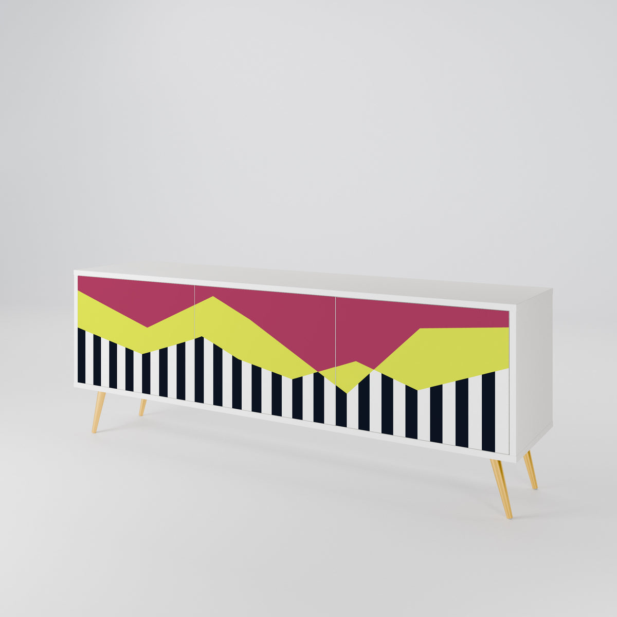 PIANO FANTASY 3-türiges TV-Lowboard