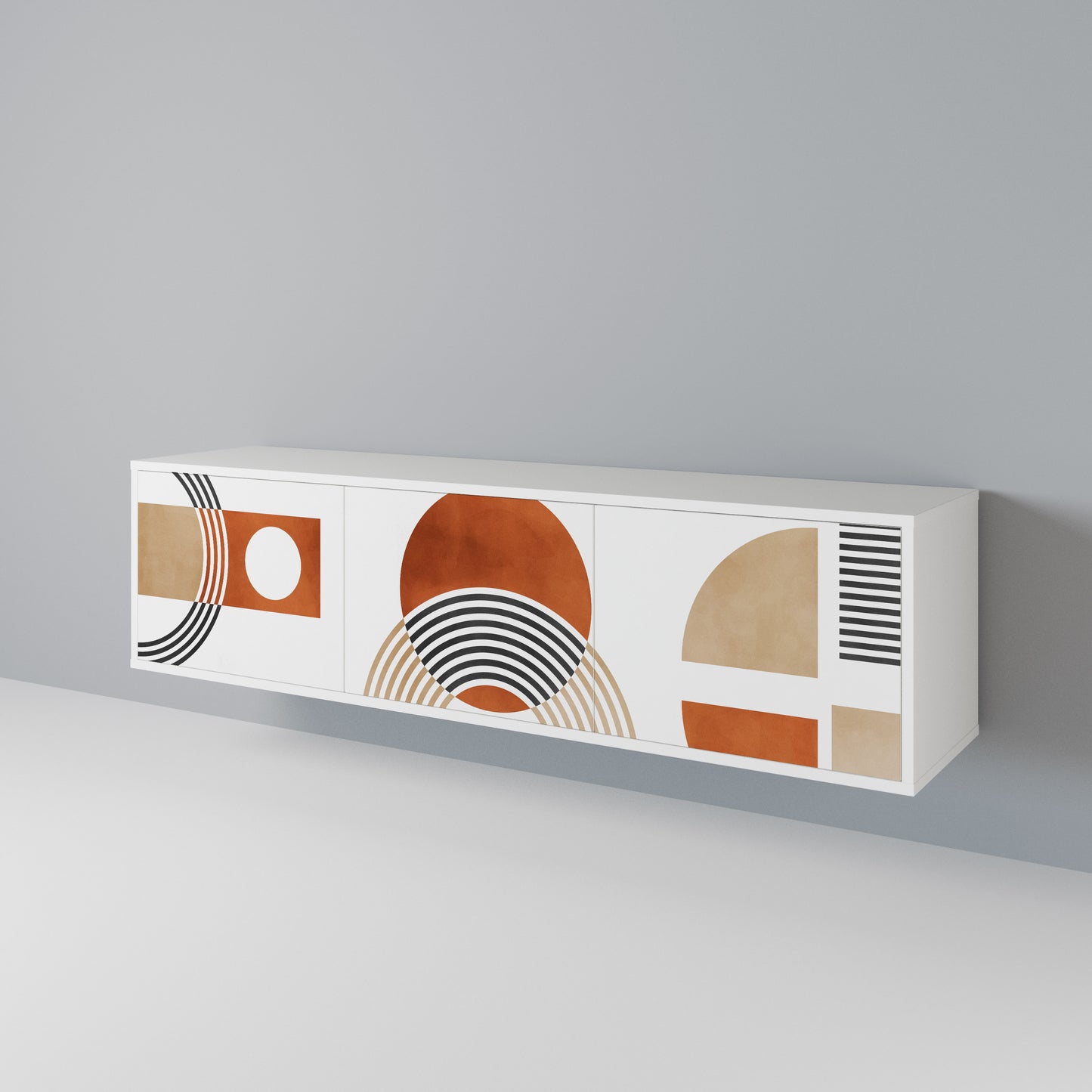 CIRCLE RHYTM 3-türiges TV-Lowboard