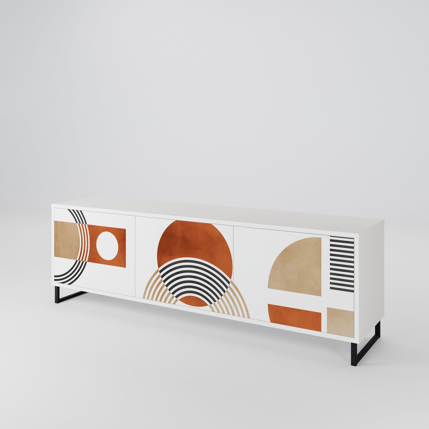 CIRCLE RHYTM 3-türiges TV-Lowboard