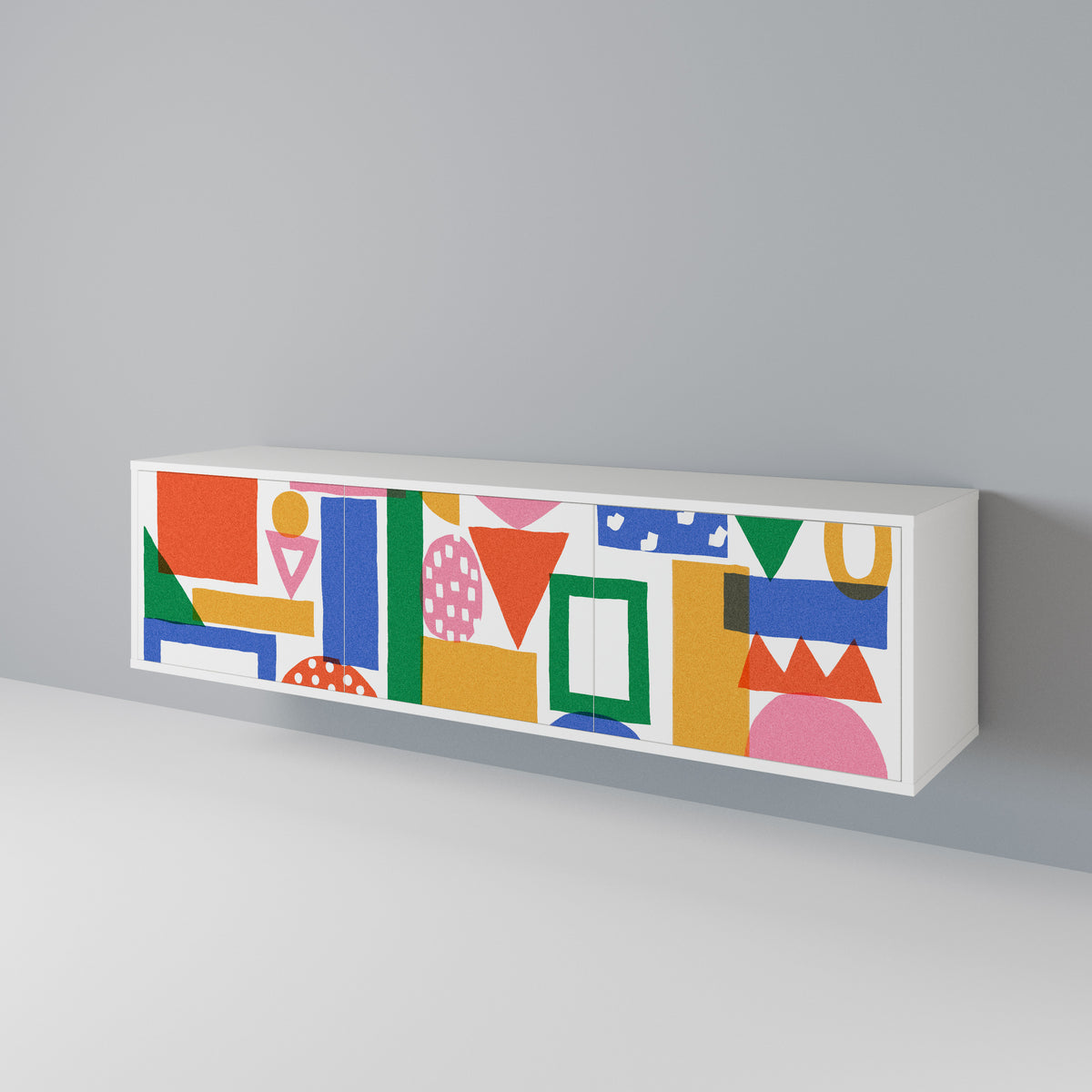 GEOMETRIC GLIMMER 3-türiges TV-Lowboard