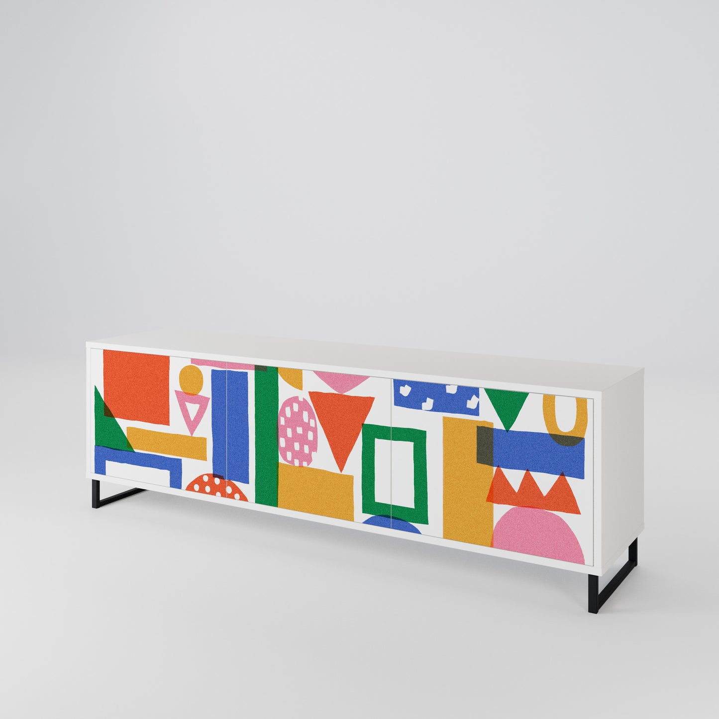 GEOMETRIC GLIMMER 3-türiges TV-Lowboard