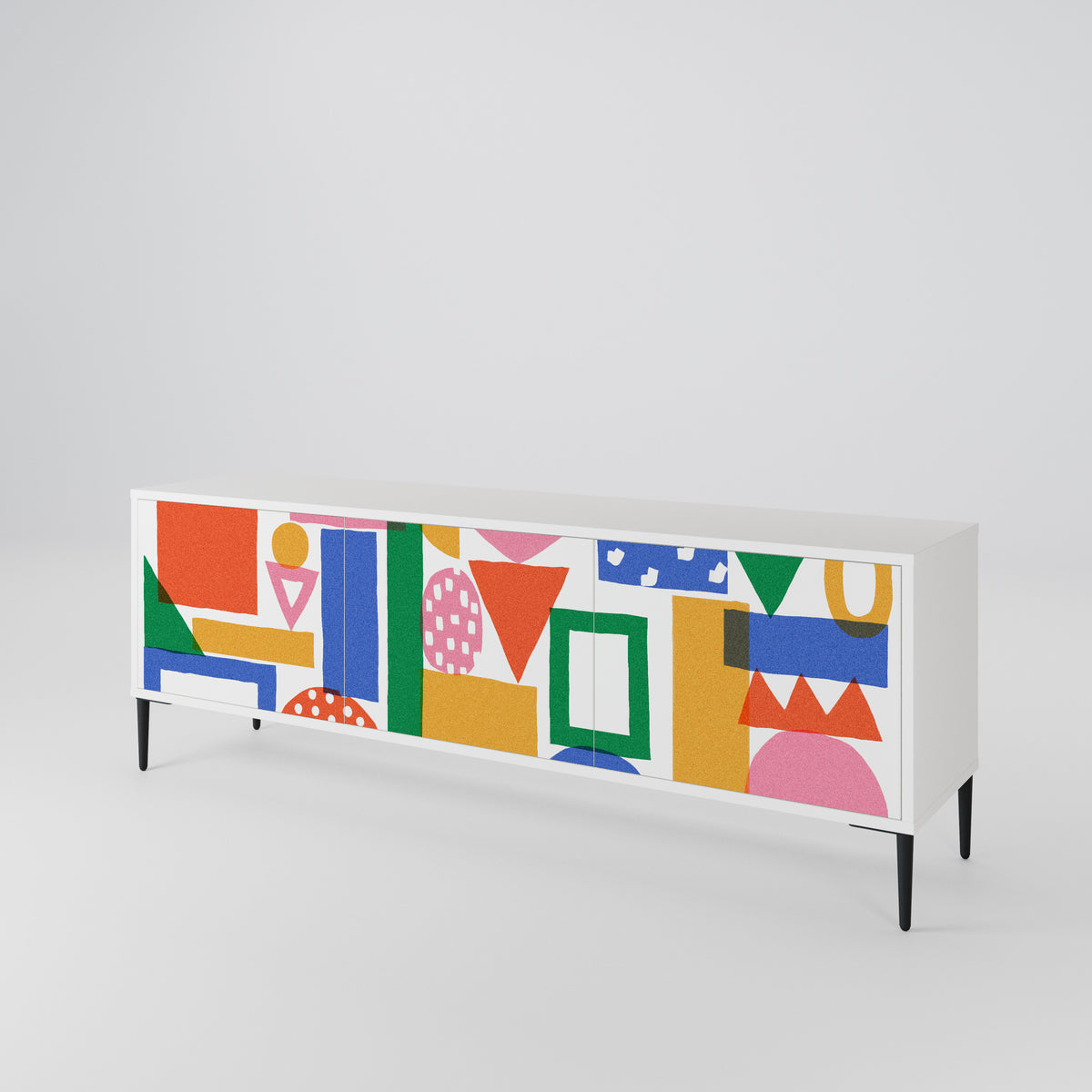 GEOMETRIC GLIMMER 3-türiges TV-Lowboard