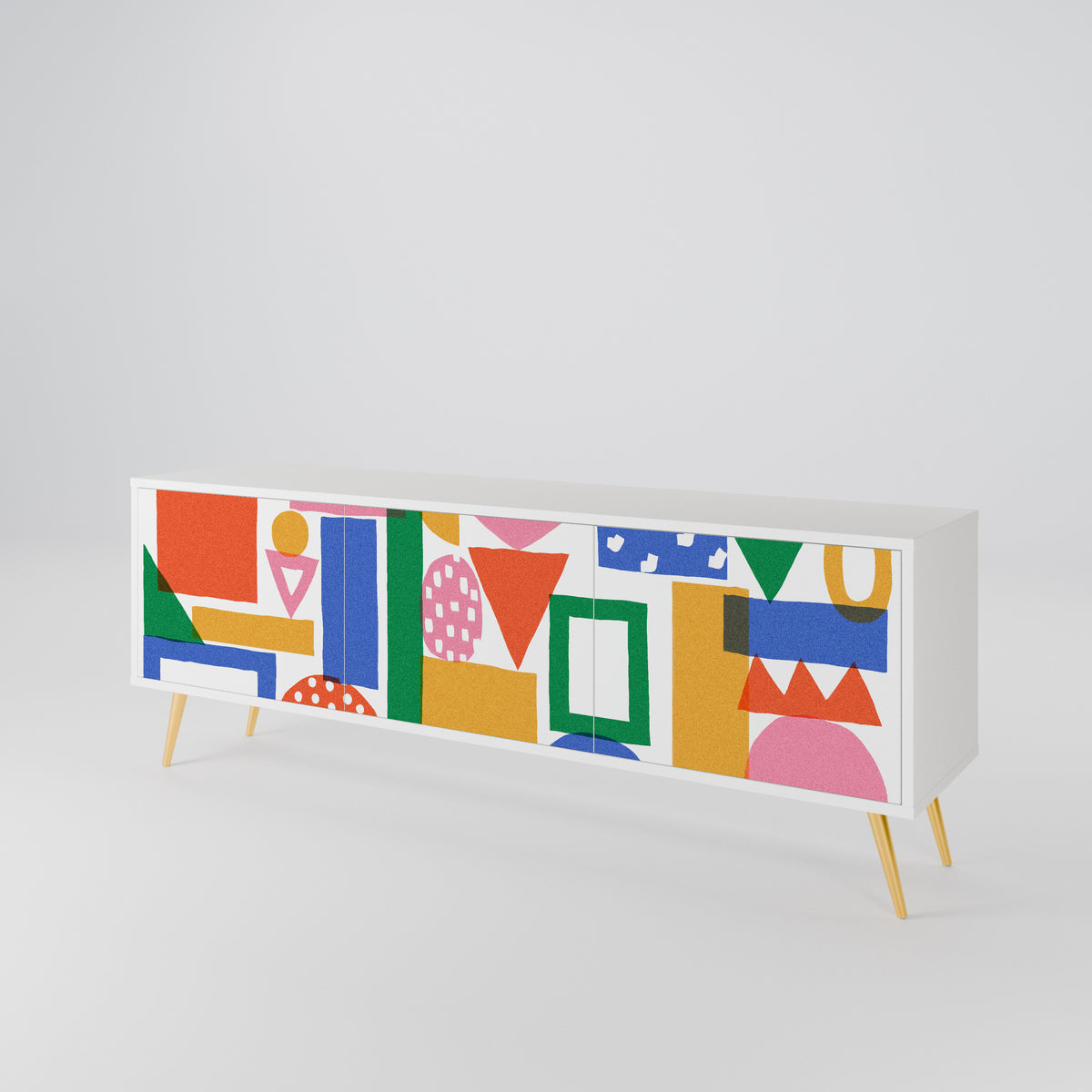 GEOMETRIC GLIMMER 3-türiges TV-Lowboard