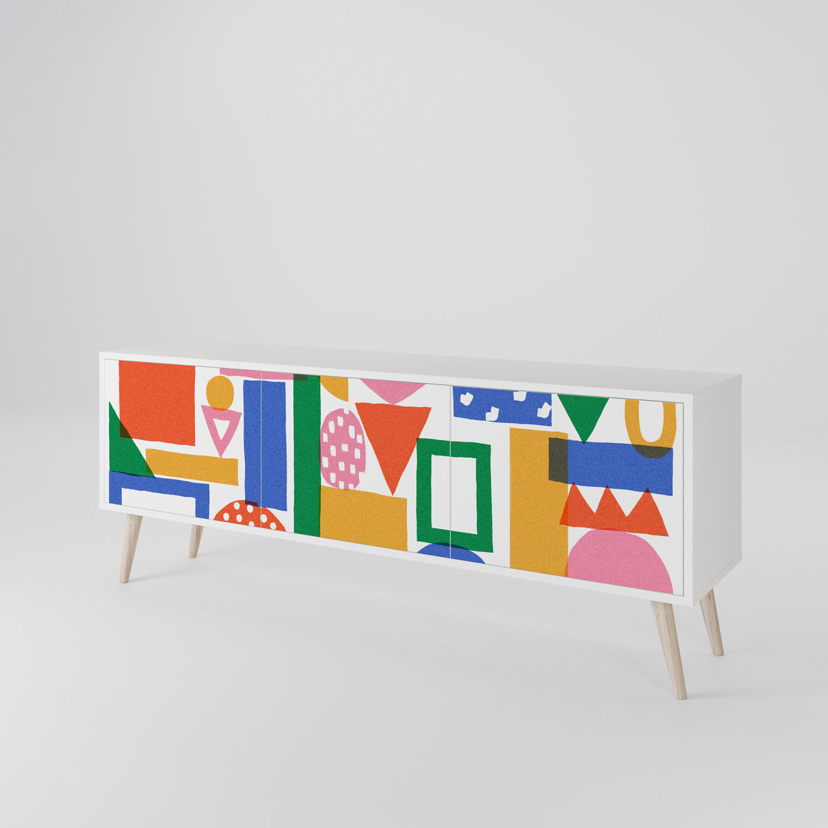 GEOMETRIC GLIMMER 3-türiges TV-Lowboard