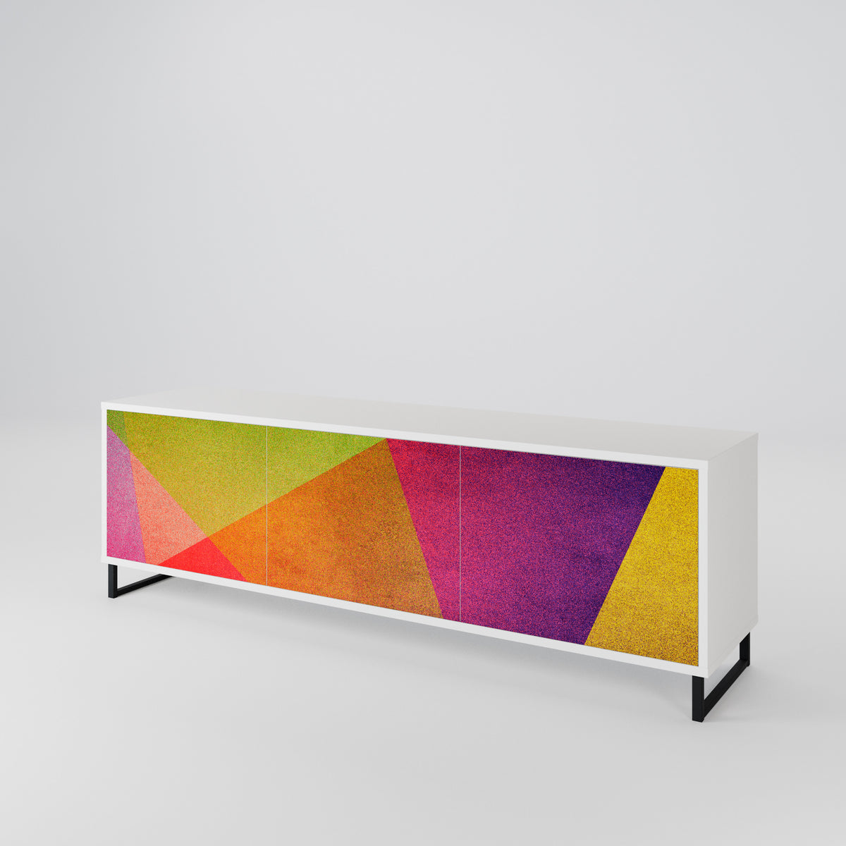VIVID GEOMETRY 3-türiges TV-Lowboard
